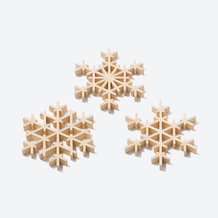 [Kinomo]雪の結晶コースターセット