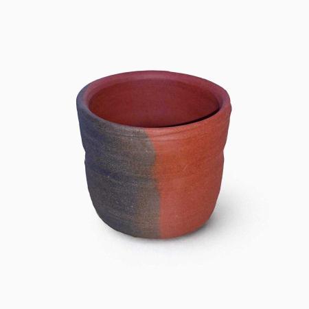 [伊藤赤水]五代赤水 無名異窯変ぐい呑み