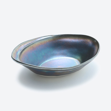 [無名異焼 玉堂窯元]Oval Bowl