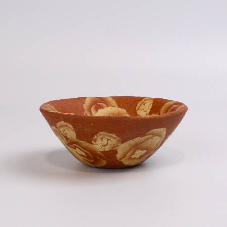[伊藤赤水]五代赤水 無名異練上花紋酒ワン(限定1点)