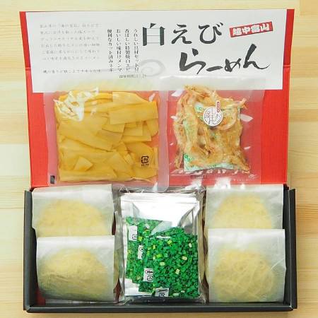 [石川製麺]越中富山白えびラーメン4食詰合せ