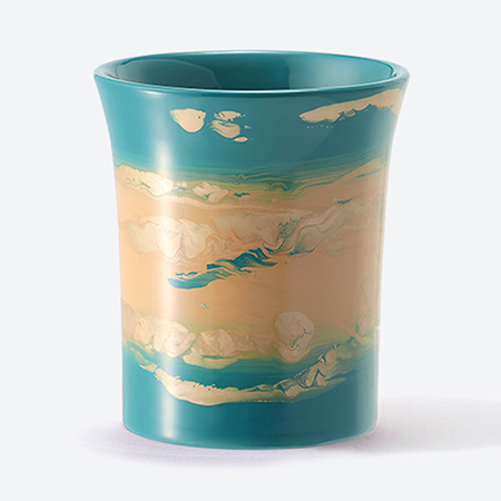 [采色塗なか門]新湯呑 彩クラウド 空