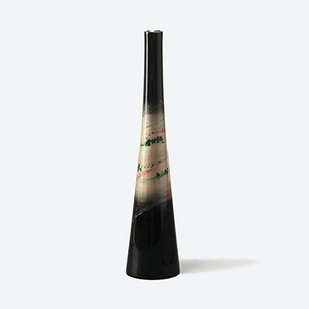 [采色塗なか門]山祥花器 パールクラウド シャンパンゴールド