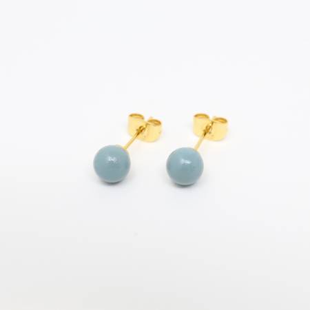 [ヌシヤ]輪島でうまれた うるしのピアス そら(水色)