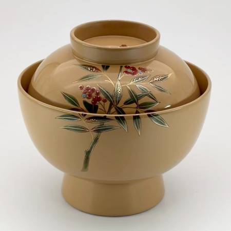 [中島忠平漆器店]時代椀 南天