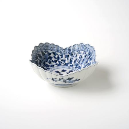 [山本 長左]中鉢 桃華唐草