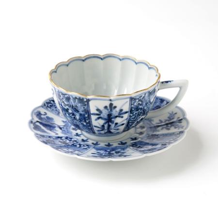 [山本 長左]一客コーヒー 樹花文