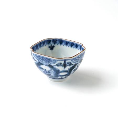 [山本 長左]角切盃 芙蓉手