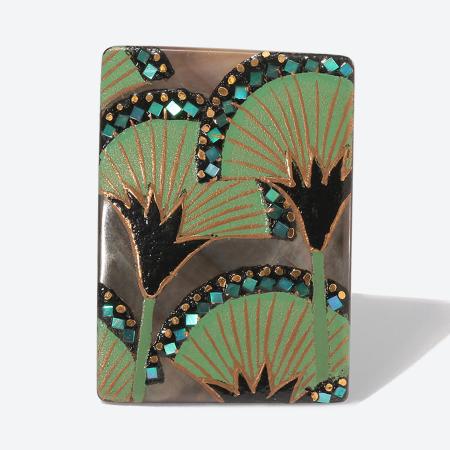 [Classic Ko]Lotus Square brooch