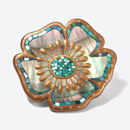 [Classic Ko]Poppy brooch