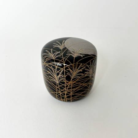 [うるしアートはりや]薄に月蒔絵大棗