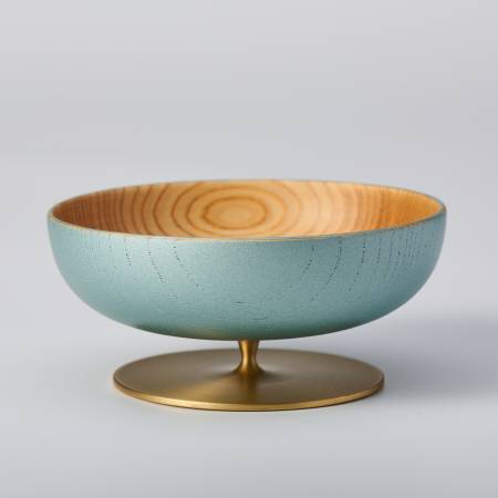 [浅田漆器工芸]もてなしグラス Round グリーンパールナチュラル