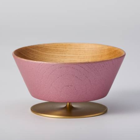 [浅田漆器工芸]もてなしグラス Tapered シルキーピンクナチュラル