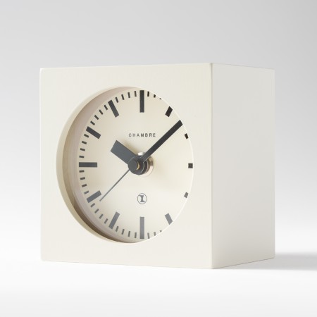 [Chambre]BLOCK DESK CLOCK アイボリー