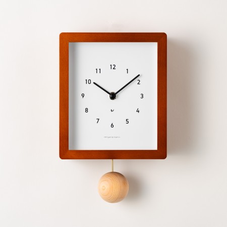 [Chambre]Blanc CLOCK カフェブラウン