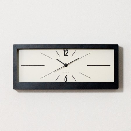 [Chambre]LINEAR CLOCK ブラック