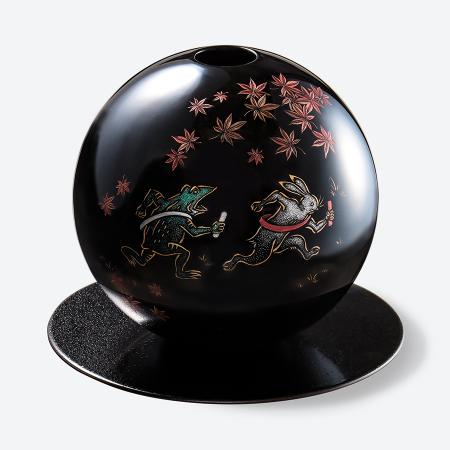 [丸山久右衛門商店]沈金丸型花器 秋