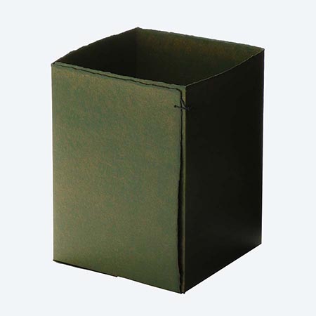 [越前和紙]漆和紙(うるわし)ボックス 緑