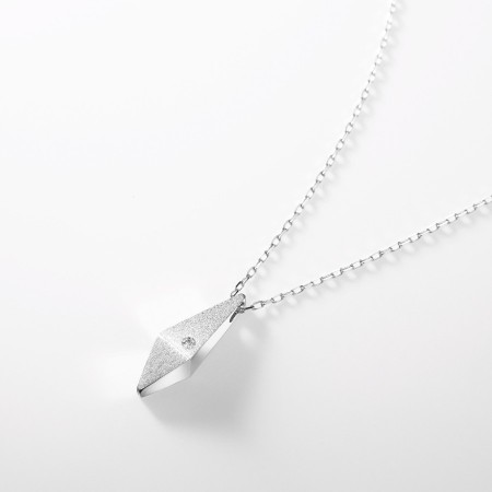 [nokim]K14WGダイヤモンド ネックレスkado diamond pendant necklace