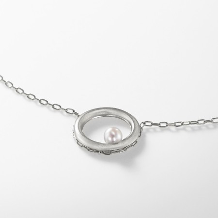 [nokim]K14WGアコヤパールネックレスcircle of myself pearl necklace