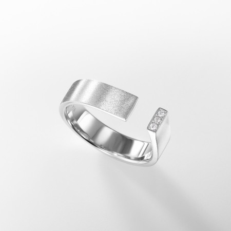 [nokim]K14WG ダイヤモンド リング craft & I diamond ring