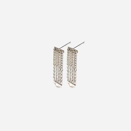 [januka/ヤヌカ]DENSITY EARRINGS SILVER(ピアス)