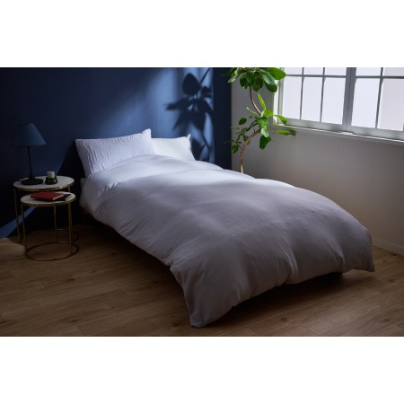 [ディーブレス]とろける羽毛ふとんPREMIUM2[クィーン]合掛けふとん 専用カバー付き/ラベンダー