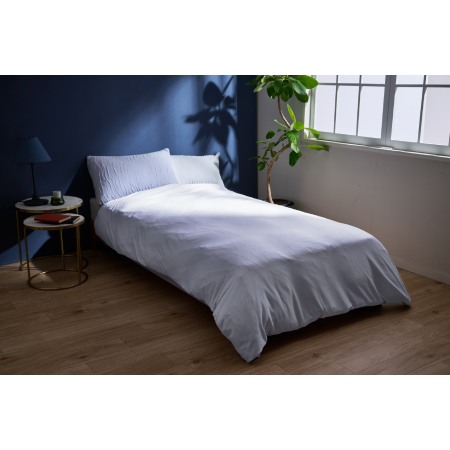 [ディーブレス]とろける羽毛ふとんamuse2[キング]肌掛けふとん 専用カバー付き/ホワイト