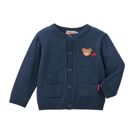 [miki HOUSE/ミキハウス]ミキハウス ニットカーディガン/100cm