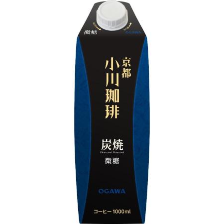 [小川珈琲]炭焼珈琲 アイスコーヒー 微糖1000ml×6本