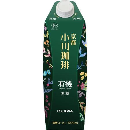 [小川珈琲]有機珈琲 アイスコーヒー 無糖 1000ml×6本