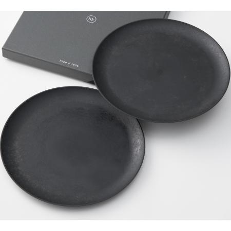 [hide k 1896]ROUND PLATE 27cm ペアセット (大皿2枚セット) 建築家 隈 研吾デザインモデル