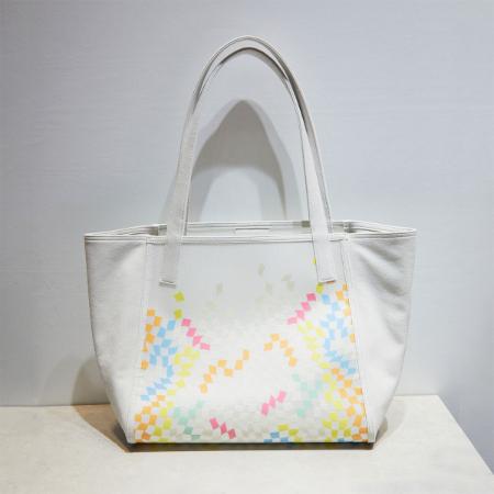 [hide k 1896]MINIMAL TOTE BAG medium with MIKIO ART (GLASS FIBER)