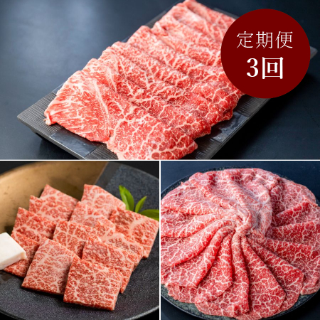 [肉の沖村]飛騨牛[赤身コース]3ヵ月定期便