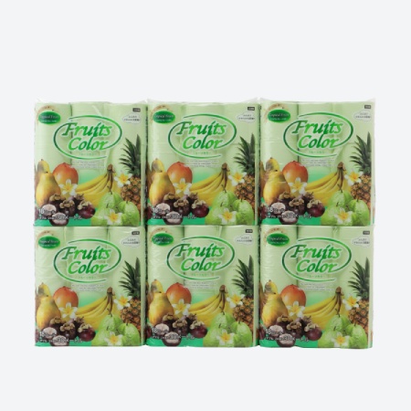 [鶴見製紙]フルーツカラー トロピカルフルーツの香りトイレットペーパー30m ダブル 108ロール