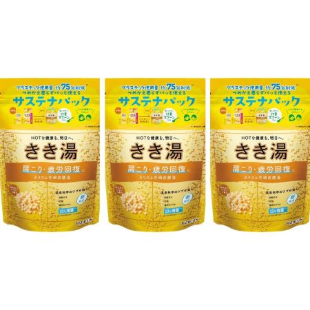 [バスクリン]きき湯 カリウム芒硝炭酸湯 3個(360g・3個)
