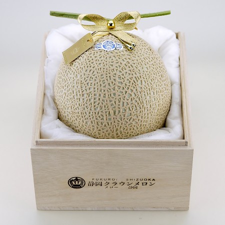 クラウンメロン『富士』[桐箱入り] 1玉(1.3kg以上)[要納期1〜数か月]