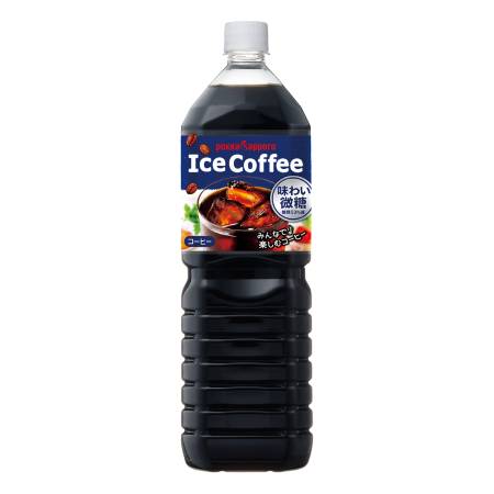 [ポッカサッポロ]アイスコーヒー味わい微糖1500ml×8