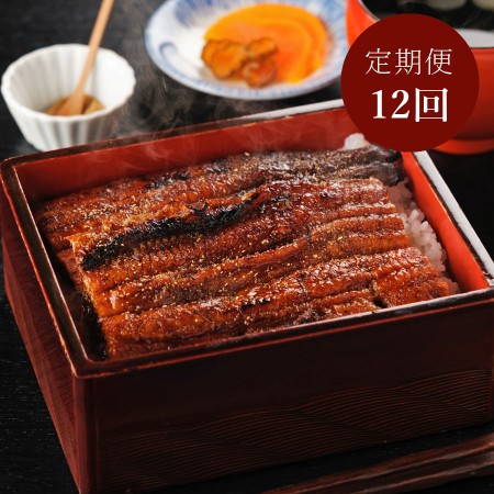 [三越伊勢丹選定][うなぎ割烹 みかわ三水亭]三河産鰻蒲焼「極み」145g×2尾[12か月定期便]