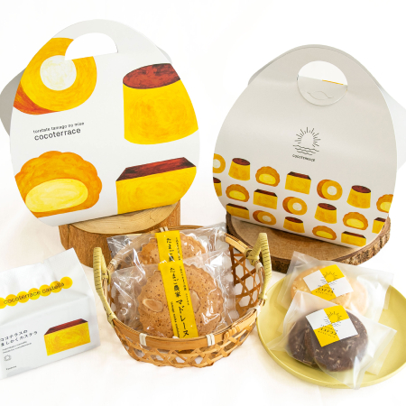 [ココテラスの丘]たまご農家の「お菓子」3種セットB計5個