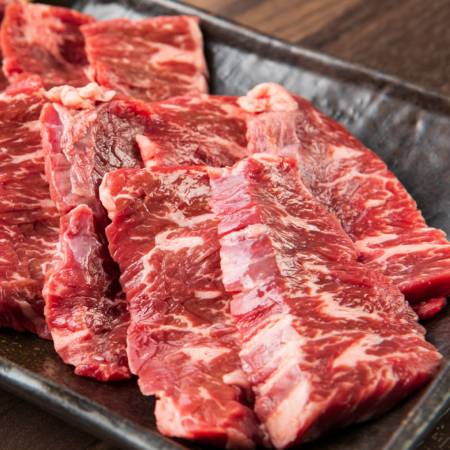 [山樹]「牛ハラミ」焼肉用(タレ付)500g