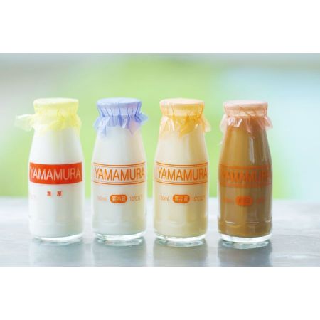 [山村乳業]牛乳4種飲み比べセット(各3本)180ml×12