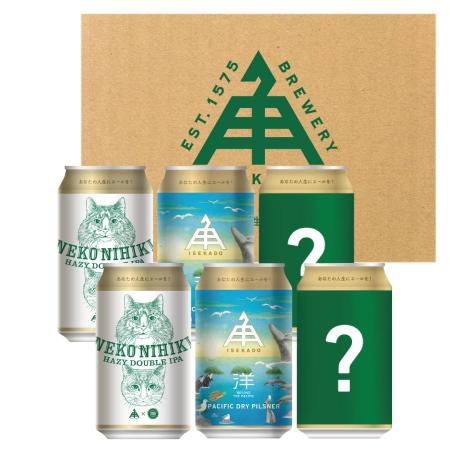[ISEKADO]冷蔵定番「ビール」2種4缶&限定「ビール」2缶セット(計6缶)