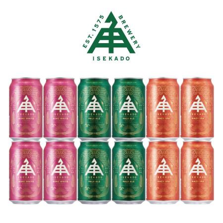 [ISEKADO]伊勢角屋麦酒「ビール」3種12缶セット