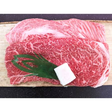 [丸中本店]A5等級「松阪牛」すき焼き用2種セット(ロース・モモ)各200g(計400g)