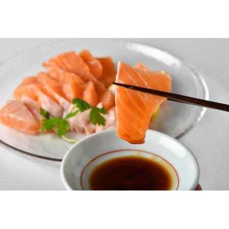 [川魚問屋丸三商店]刺身用「サーモン」短冊200g×3(計600g)