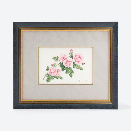 [NARUMI]ハンドペイント 陶額(ニュー・ドーン=バラ)