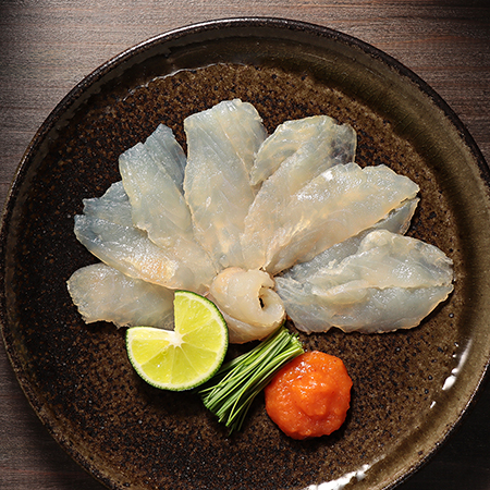 [紀伊長島]「かわはぎ」 刺身(スライス済)20gx5(計100g)