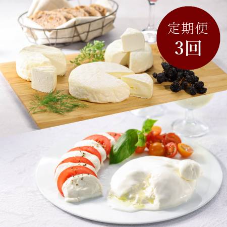 [Lactoserum]「フレッシュ&熟成チーズ」5種(モッツアレラ・ブッラータ・つやこフロマージュ・ツツー他)計580g[3ヵ月定期便]