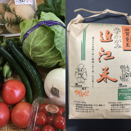 [令和6年産新米]竜王産お米と野菜のセット